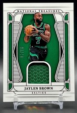 2024-25 PANINI JAYLEN BROWN GAME WORN RED MATERIAL TREASURES /24 #MT-JAY