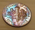 1962 Gem  Proof Dime 90% Silver Outstanding   Toning  #503 ~ 10
