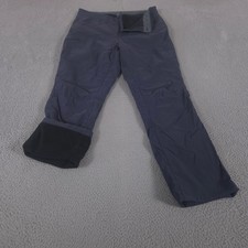 Eddie Bauer Pants Mens 36x32 Blue Rainier Lined Straight Leg Nylon Stretch Cargo