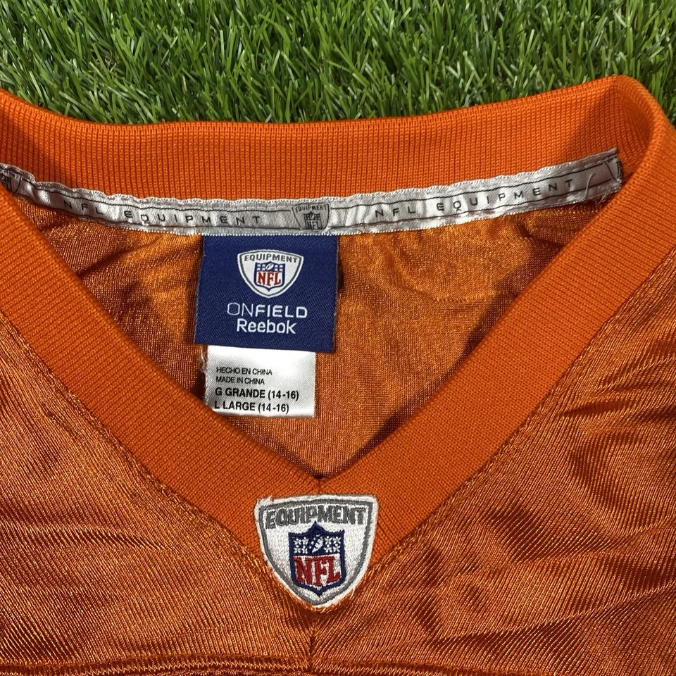 Camiseta Devin Hester Chicago Bears Reebok Youth Large #23 laranja futebol americano NFL - Imagem 3 de 4