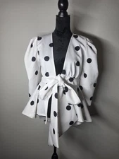 New York And Company Polka Dot Blouse 