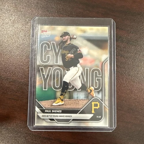 Paul Skenes 2025 Topps Now NL Cy Young Award Winner Card #OS-4