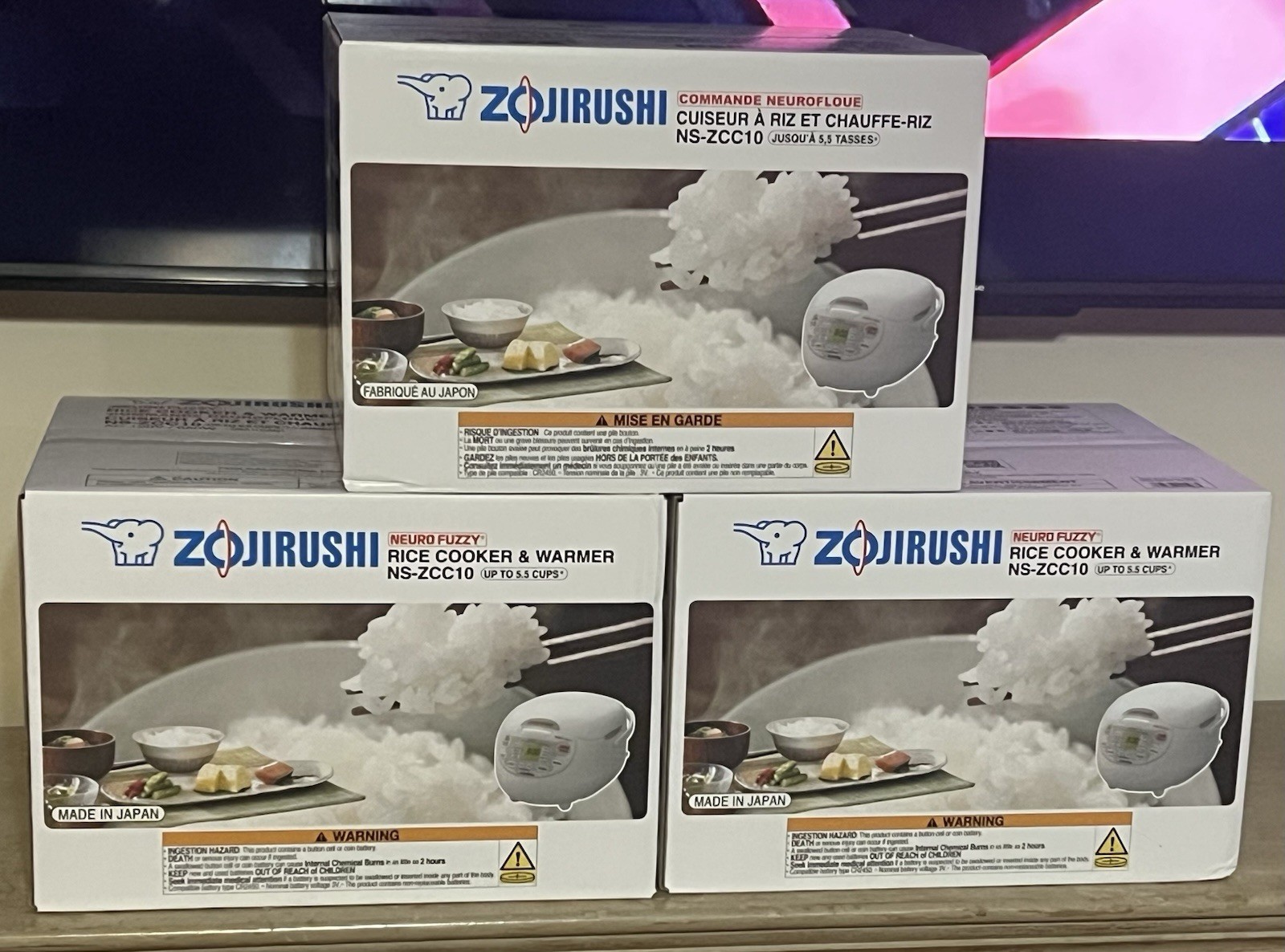NEW Zojirushi NS-ZCC10 Neuro Fuzzy Premium Rice Cooker 5.5 Cup Made In Japan