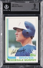 1982 TOPPS #668 DALE MURPHY BGS 9
