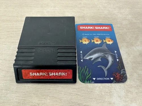 Shark! Shark! for Mattel Intellivision - Tested and Works - Cart & Overlay Only
