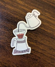 Hipster Coffee Die Cut Vinyl Sticker Scrapbooking Laptop Waterbottle