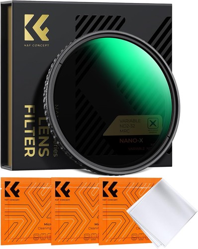 K&F CONCEPT 67/77/82mm Variable ND2-ND32 Filter No X Cross HD Waterproof Nano-X - Bild 29 von 119