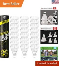 Extra Durable Nylon Badminton Shuttlecocks - Perfect for Training Recreation