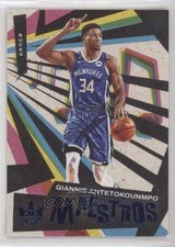 2022-23 Panini Court Kings Maestros Sapphire 19/25 Giannis Antetokounmpo #7 14hm