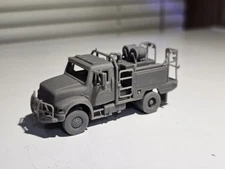 Ho Scale International 4900 Wildland Fire Attack Truck Undecorated Kit 3d...
