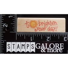EK Success Image Tree Rubber Stamps IT30A TO BRIGHTEN YOUR DAY SUNSHINE T20