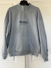 BROOKLYN CLOTH ORIGINALS Medium Fleece Pullover Hoodie Light Blue NWT