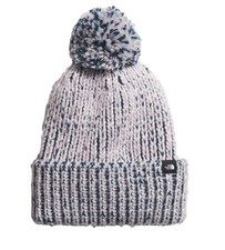 The North Face Big Girls Cozy Chunky Fleece Lined Beanie Grey/Teal One Size Kids