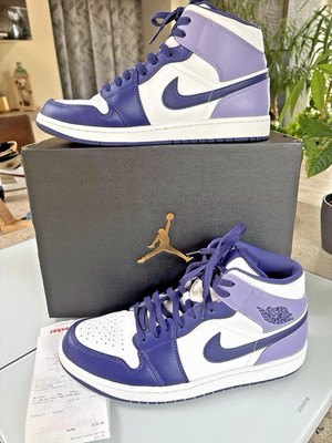 Nike Jordan 1 MID, Gr. 44,5 (UK 9,5) neuwertig Purple