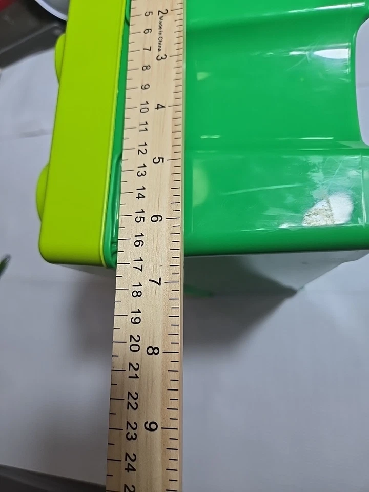 LEGO Storage Box 8 Stud Building Block Container Brick Stackable 14x7x 7 Green - Image 4 of 4