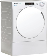 Image of Candy CSEV9DF 9KG Vented Tumble Dryer, White, White Door