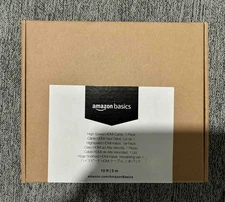 Amazon Basics HDMI Cable - 10 ft / 3 m, 4K@60Hz, HDMI 2.0 (18Gbps), Black