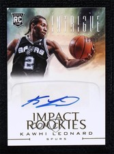 2012-13 Panini Intrigue Impact Rookies Auto 18/99 Kawhi Leonard #53 Auto 07o4