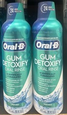 Oral-B Gum Detoxify Mouthwash Special Care Rinse Mild Mint. 2 x 16oz. Exp: 5/27