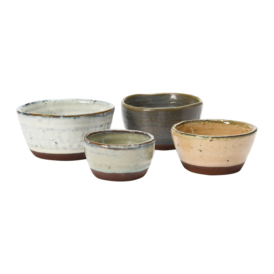 Stoneware Bowls with Reactive Glaze Finish, Set of 4 - Image 3 of 4