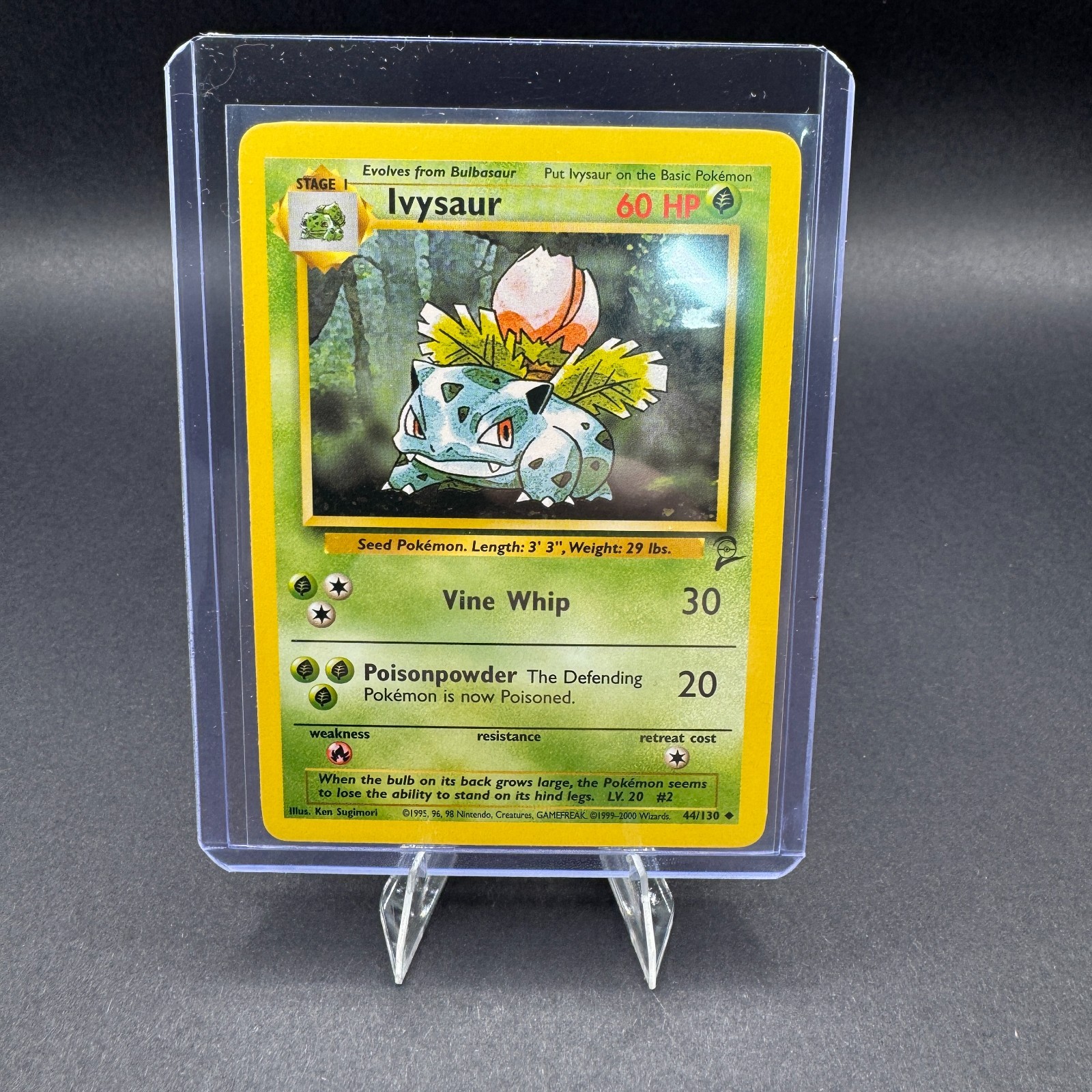 Ivysaur Pokemon Base Set 2 44/130 Uncommon NM