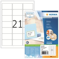 1 Bis 20X Herma Universal-Etiketten Premium, 63,5 X 38,1 Mm, Weiß Bis 27% Rabatt