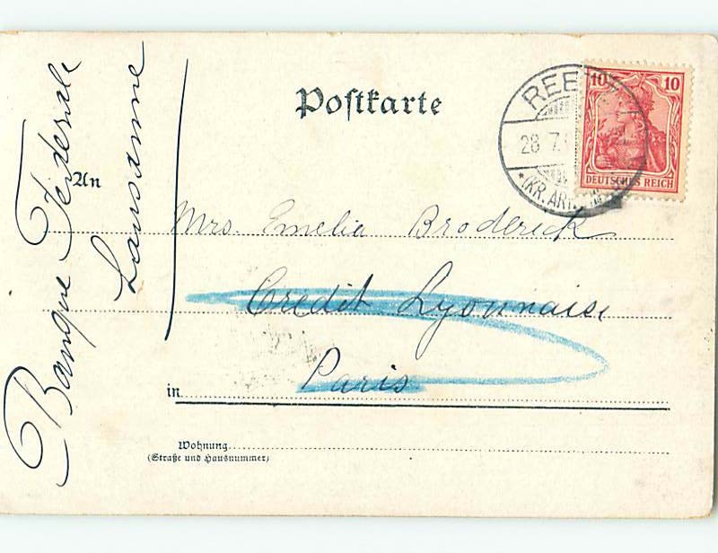 Pre-1907 foreign BEAUTIFUL PALE BLUE FLOWERS SHAPED LIKE DANDELIONS ...