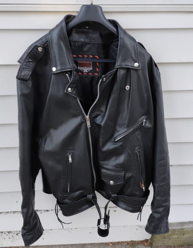 Interstate Leather Jacket, Size 56, Motorcycle Ja… - image 1
