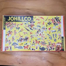 Johillco Toy Lead Soldiers 21 Piece Set In Box Antique Union Confederate Men War