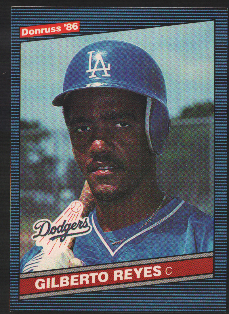 1986 Donruss Baseball  #581 - Gilberto Reyes RC - Los Angeles Dodgers  86-680