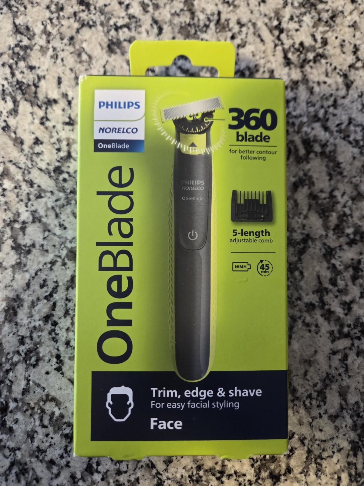 UNOPENED Philips Norelco OneBlade 360 Face Trimmer & Shaver