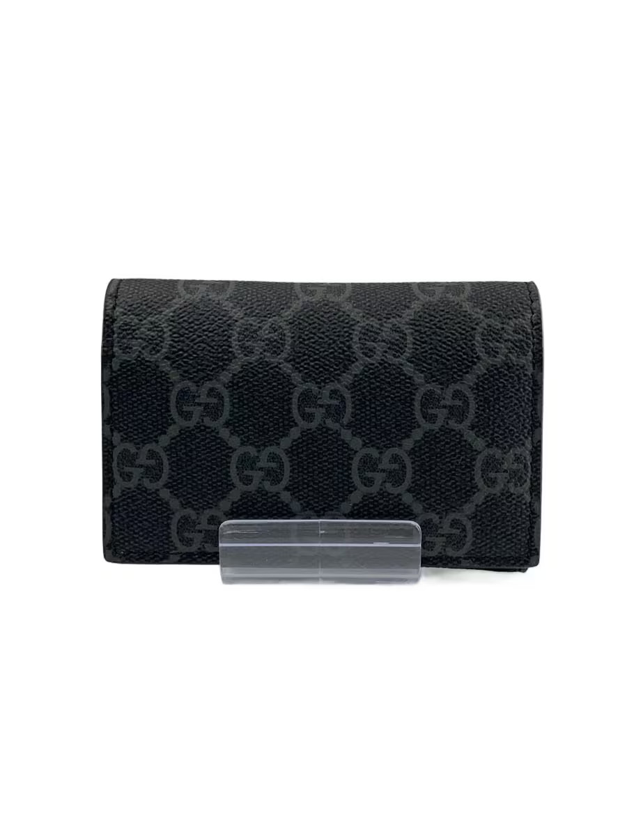 GUCCI Card Case Black All-Over Print Men's 821214・2067