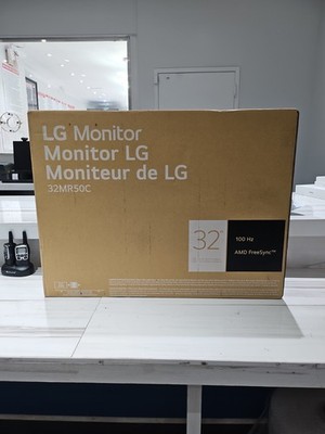 LG 32MR50C-B Curved Monitor 32-Inch FHD 100Hz AMD 