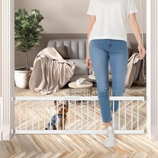 Short Dog Gate - 14" Tall Small Puppy Safety Pet Gates Easily Step Over, 16.5...
