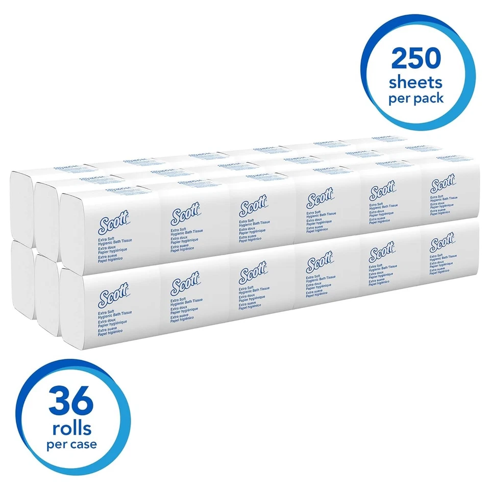 Scott High-Capacity Toilet Tissue, 250 Sheets/Pack, 36 Packs - Image 4 of 4