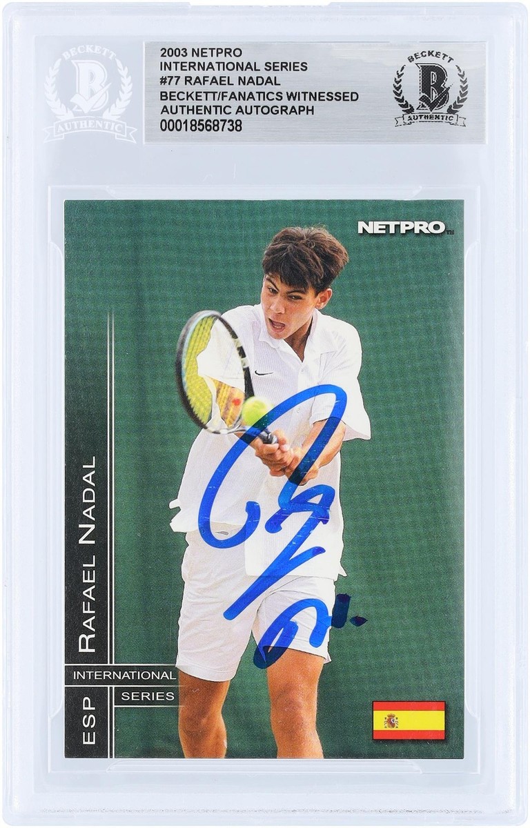 Rafael Nadal Signed 2003 NetPro International Series #77 Beckett