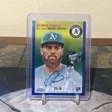 2023 Dermis Garcia RC Topps Chrome Platinum #CPA-DG Blue Prism Auto /99