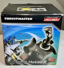 Thrustmaster T-Flight Hotas X Flight Stick Joystick PC PS3 Tested Working