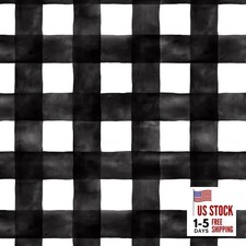 Black and White Checkered Peel and Stick Wallpaper 17.3" x 78.7" Black/White