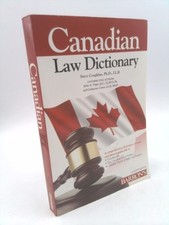 Canadian Law Dictionary by Coughlan, Stephen G.; Cotter, Catherine; Yogis, John
