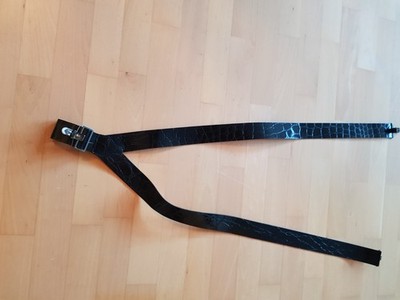 Hosenträger, Damen, Max Mara, schwarz, Lack-Leder, S