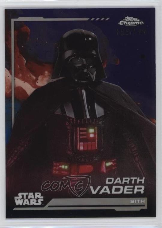 2024 Topps Chrome Star Wars Kamino Aqua Refractor /199 Darth Vader #66 19hu
