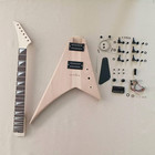 DIY Black Pickguard 6 String Electric Guitar Kit black hardware — photo 3