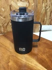 NEW Outdoor Revival 20oz Coffee Mug Stainless Steel Black Straw Hole Flip Top