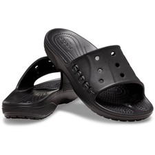 Crocs Adult Baya II Slip-On Sandals New Men's Black Slides Size 9
