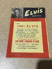 VTG Elvis Monthly Vol 1 No 1 “100% Elvis” UK Fan Magazine c1959–1960