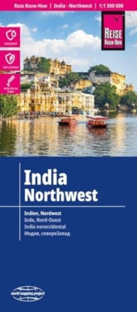 India Northwest Map 1:1,300,000 scale (Waterproof and Tear Resistant) (World Mapping Project) - Image 2