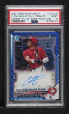 2021 Bowman Draft Blue Wave Refractor Christian Encarnacion-Strand Auto 0w27