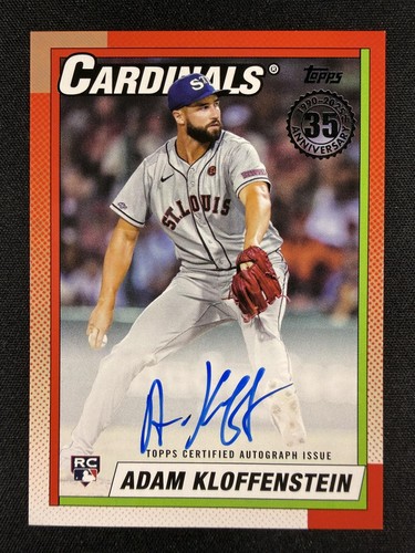 Adam Kloffenstein – 2025 Topps Baseball Series 1 1990 TOPPS BASEBALL AUTOGRAPH CARDS #90A-AK