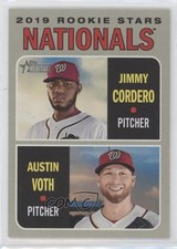 2019 Topps Heritage Rookie Stars Austin Voth Jimmy Cordero #154 0k4